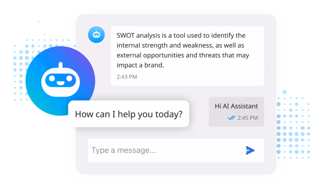 Sample screenshot of AI assistant for Unite.